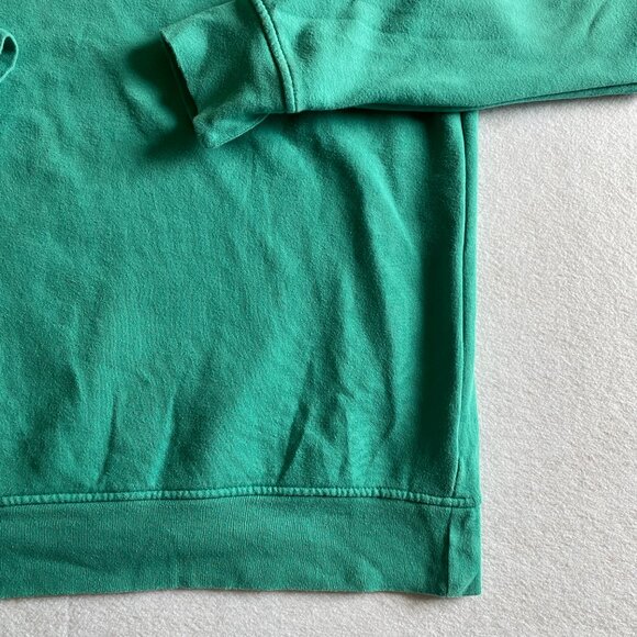 The North Face Sweatshirt Mens M Green Long Sleeve Fleece Logo Pullover - Picture 4 of 10